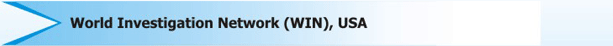 ,WAD:World Association of Detectives,WIN:WORLD INVESTIGATORS NETWORK,WSO:World Security organization,APDI:Association of Private Detectives & Investigators